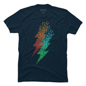 Men's Design By Humans Electro music By radiomode T-Shirt - 1 of 4