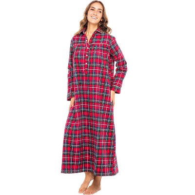 Alexander Del Rossa Women's Classic Winter Nightgown Sleep Dress With ...