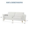 84" Sofa Couch, Large Loveseat Sofa with Streamlined Armrests & Wood Feet, Modern Boucle Sofa for Living Room - 2 of 4