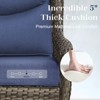 POCASSY Patio Swivel Chairs, Outdoor Wicker Swivel Glider Rocking Chairs with High Back and Thick Cushions for Porch Deck - 4 of 4