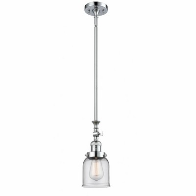 Bell - 1 Light Stem Hung Tiltable Mini Pendant In Industrial Style-14 Inches Tall and 5 Inches Wide