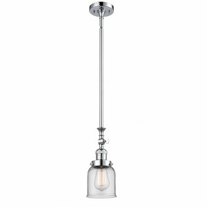 Bell - 1 Light Stem Hung Tiltable Mini Pendant In Industrial Style-14 Inches Tall and 5 Inches Wide - 1 of 1