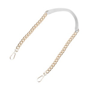 Unique Bargains Metal Corrosion-Resistant PU Leather Purse Flat Chain Strap - 1 of 4
