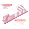 Unique Bargains Stainless Steel Rounded Ends Gentle Care Pet Comb 3 Pcs - 3 of 4