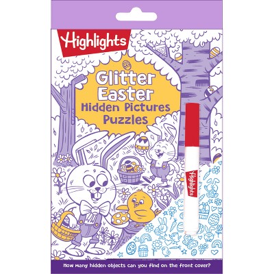 Glitter Easter Hidden Pictures Puzzles - (Highlights Fun to Go) (Paperback)