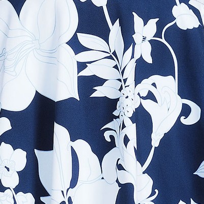 deep sea navy/white lilies