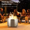 27 Inch Portable Stainless Steel Smokeless Fire Pit with Stand - 3 of 4