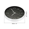 Unique Bargains Office Bedroom Decorative Battery Operated Silent Non Ticking Round Wall Clock 12 Inch - 2 of 4