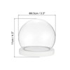 Unique Bargains High Borosilicate Glass Dustproof Decorative Tabletop Display Ball Bell Jar 1 Pcs - 2 of 4