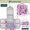 PAVILIA Toiletry Bag Travel Women Men, Hanging Water Resistant Makeup Accessories Cosmetic Organizer Large Essential Kit - 2 of 4