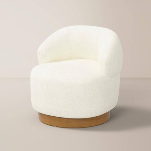 Swivel Chair with Plinth - Hearth & Hand™ with Magnolia - 1 of 4