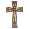 Dicksons Rustic Brown Rope 20 x 13 Wood Hanging Wall Cross - 2 of 2