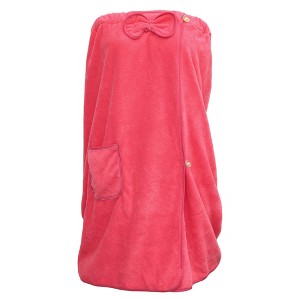 Unique Bargains Shower Wrap Towel for Women Adjustable Closure Bath Wrap with Pocket 1 Pc - 1 of 4