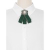 INSPIRE CHIC Women's Rhinestone Ribbon Brooch Pre-Tied Bow Tie 1 PCS - 4 of 4