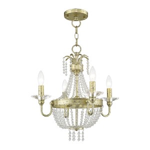 Livex Lighting Valentina 4 - Light Chandelier in  Winter Gold - 1 of 4
