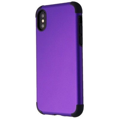 Verizon Rubberized Slim Case for iPhone XS/X - Purple/Black