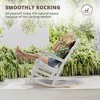 Arceso Outdoor Rocking Chair, HDPS Poly Rocking Chair, All Weather Resistant Plastic Outdoor Indoor Porch Rocker, Heavy Duty Rocker for Patio,  Garden - 2 of 4