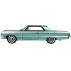 1964 Chevrolet Impala Azure Aqua Blue Metallic with Blue Interior Limited Ed to 200 pcs 1/43 Model Car by Goldvarg Collection - 2 of 4