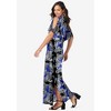 Jessica London Women's Plus Size Stretch Knit Cold Shoulder Maxi Dress - 4 of 4