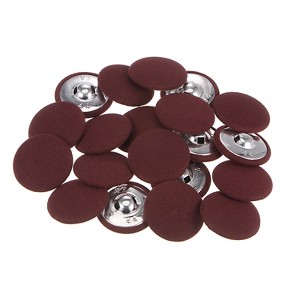 Unique Bargains Metal Shank Round Cloth Covered DIY Sewing Buttons 20 Pcs - 1 of 4