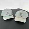 CTM Women's Golf Club Bow Cap with Rope Hatband - 4 of 4