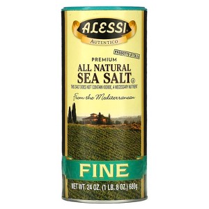 Alessi, Premium All Natural Sea Salt, Fine, 24 oz - 1 of 2