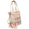 Magid Canvas Sketch Heart Print Tote With Pouch - 4 of 4