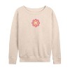 Women's - Coca-Cola - Coke Smiley Lightweight French Terry Wide Neck Long Sleeve Shirt - 2 of 4