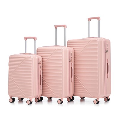 YONWAY 3 Piece Luggage Set, ABS Carry On Luggage Set Hardshell, with TSA Lock & Spinner Wheels