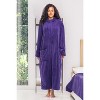 ADR Women's Zip Up Robe Fleece Soft Warm Plush Oversized Zipper Bathrobe - 2 of 4