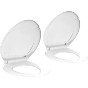 19" Toilet Seat with Toddler Potty Training Seat Built-In, for Both Child & Adult, Potty Training Seat, No Wiggle and Easy to Install - 1 of 4