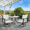 Aoodor Outdoor Deep Seat Cushion Set, Waterproof Patio Furniture Cushions with Adjustable Straps & Removable Cover, Set of 2 - 2 of 4