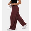 Women Comfy Baggy Pants Drawstring Waist Wide Leg Sweatpants with Pockets - 3 of 4