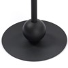 SEVOBAL Classic Vintage Metal Round Side Table with Sleek and Durable Construction for Living Room Bedroom , Black, 18.5"*18.5"*8.7" - 3 of 4