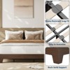Wood Platform Bed Frame - No Box Spring Needed, 10.24" Storage Clearance, Wooden Slats, Pine/Sandalwood/Walnut Finish, Easy Assembly - 4 of 4
