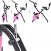 VisioGear Folding Exercise Bike with Adjustable Resistance, Arm Bands and Backrest, Pink, 25"*19.7"*47.6" - 4 of 4