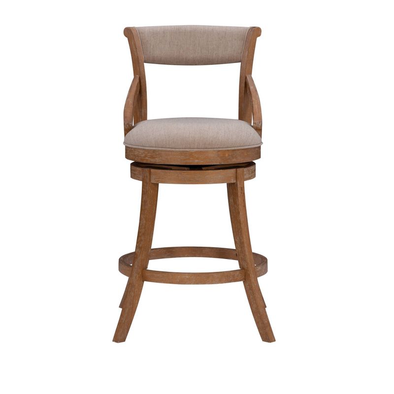 Big and Tall Gerald Swivel Seat Barstool Brown - Powell Company, 2 of 10