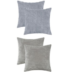 REGALWOVEN 4 Pcs Solid Modern Throw Pillow Covers for Home Decor 18" x 18" - 1 of 4
