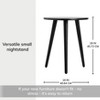 MH London Bond 18" Solid Wood End Table Triangular Top - 3 of 4