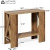 Tribesigns 2-Tier Side Table, Farmhouse End Table with Storage Shelves, Sofa Side Table for Small Spaces, Living Room, Bedroom, Rustic Brown - 3 of 4