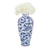Sagebrook Home 13" Ceramic Vase - Contemporary Blue and White Chinoiserie Design Floral Vase For Decorative Table Accent - 2 of 4
