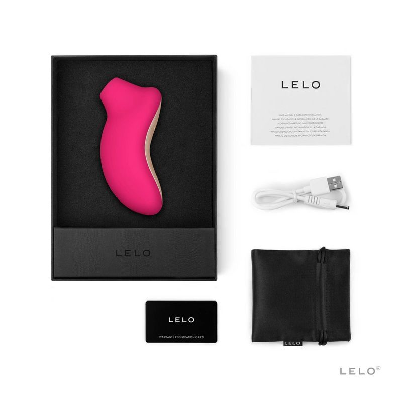 LELO SONA Rechargeable and Waterproof Clitoral Stimulator - Cerise, 4 of 5