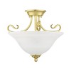 Livex Lighting Coronado 2 - Light Semi-Flush Mount in  Polished Brass - 2 of 4