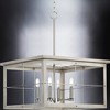 Urban Ambiance Luxury Modern Farmhouse Chandelier 12.75''H x 21.375''W,  Brushed Nickel Finish,  Ballina Collection, UHP3951 - 4 of 4
