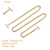Unique Bargains Shoulder Bag Handbag DIY Accessories Zinc Alloy Flat Chain Strap - 2 of 3