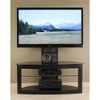 TransDeco Flat panel TV mounting system w/ 3 AV shelves for up to 80Inch plasma or LCD/LED TVs - Black - 4 of 4