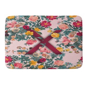 Deny Designs Burcu Korkmazyurek Summer Botanical Monogram Memory Foam Bath Mat - 1 of 4