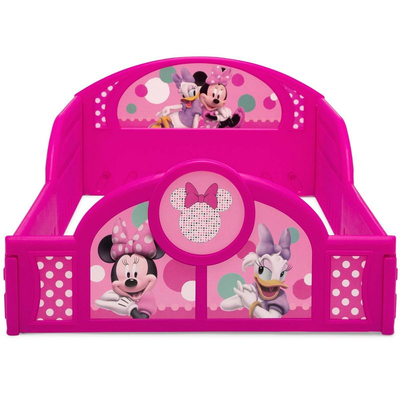 Disney Minnie Mouse Plastic Sleep and Play Toddler Kids&#39; Bed with Attached Guardrails - Delta Children, 5 of 13