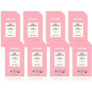 Evolved Chocolate Organic Pink Chocolate Bar - Case of 8/2.5 oz - 1 of 4