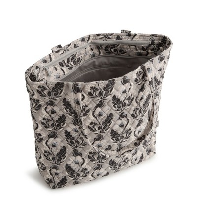 Vera Bradley Women's Outlet Cotton Large North South Tote Bag Stamped Irises — фото 2